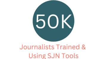 50K journalists trained and using SJN tools