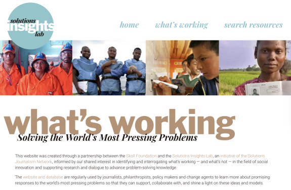 What's Working website